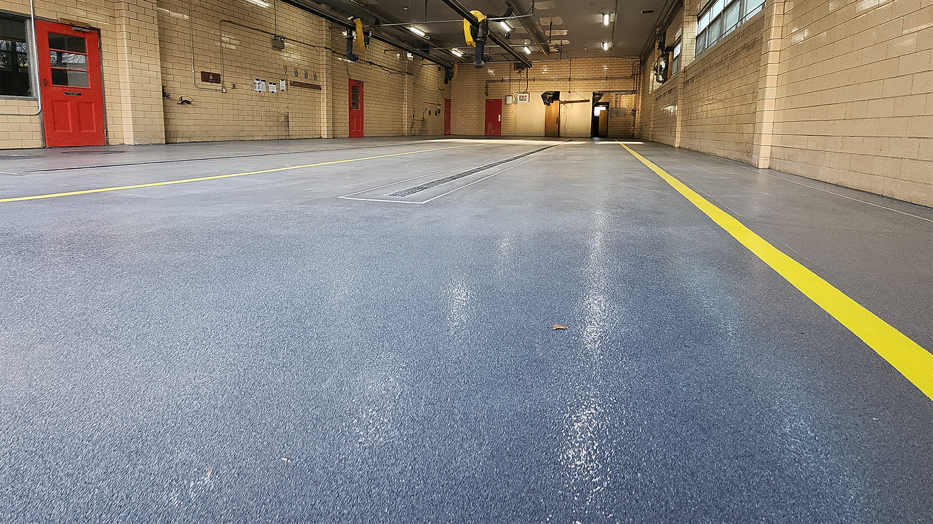 Commercial epoxy flooring installed by Showcase Finishing Systems