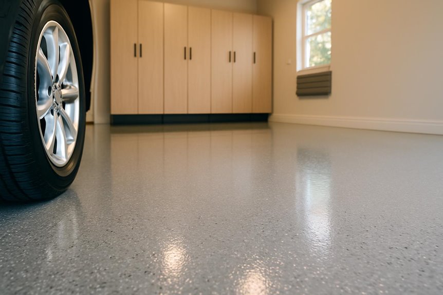 Commercial epoxy flooring in commercial interior, Cherry Hill, NJ