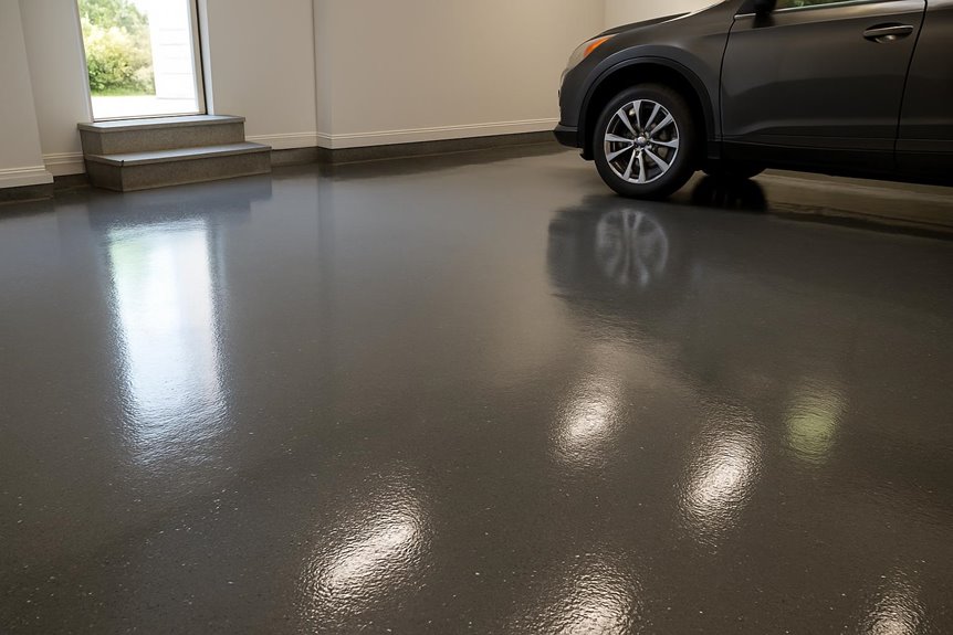 Commercial epoxy flooring in commercial interior, Staten Island, NY