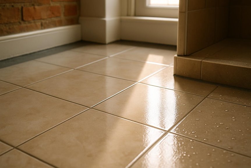 Commercial tile flooring in commercial interior, Camden, NJ