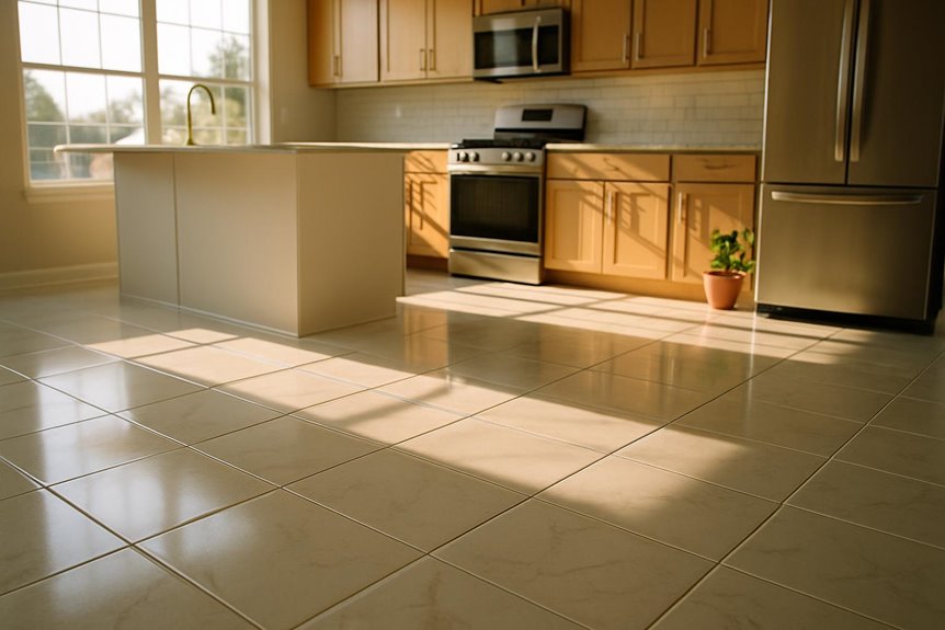 Commercial tile flooring in residential interior, Dover, DE