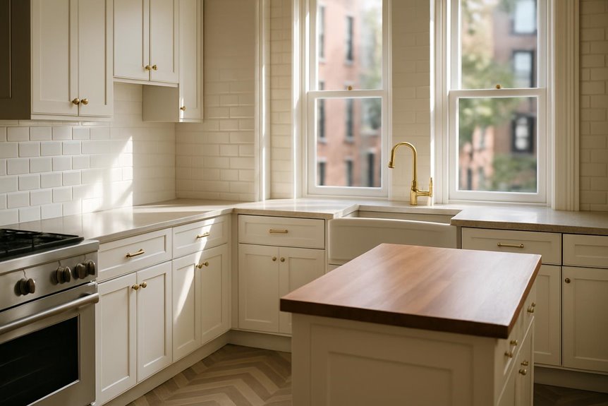 Commercial tile flooring in commercial interior, Brooklyn, NY
