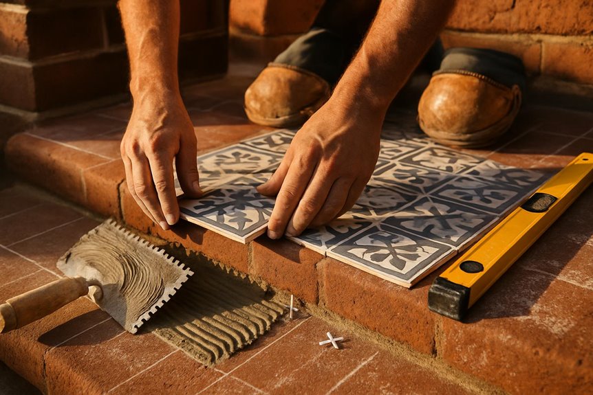 Commercial tile flooring in commercial interior, Philadelphia, PA