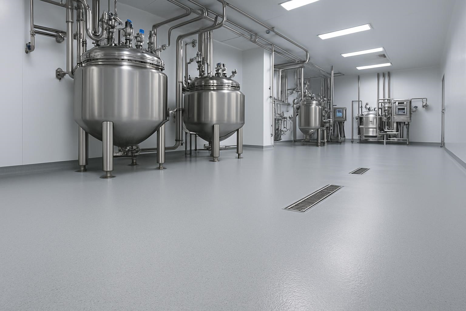Epoxy floor in pharmaceutical plant